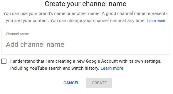 Channel name